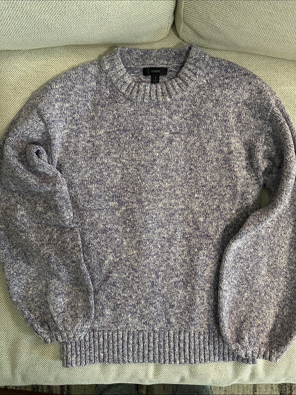 J. Crew women’s Marled Blue-Grey Crewneck Sweater